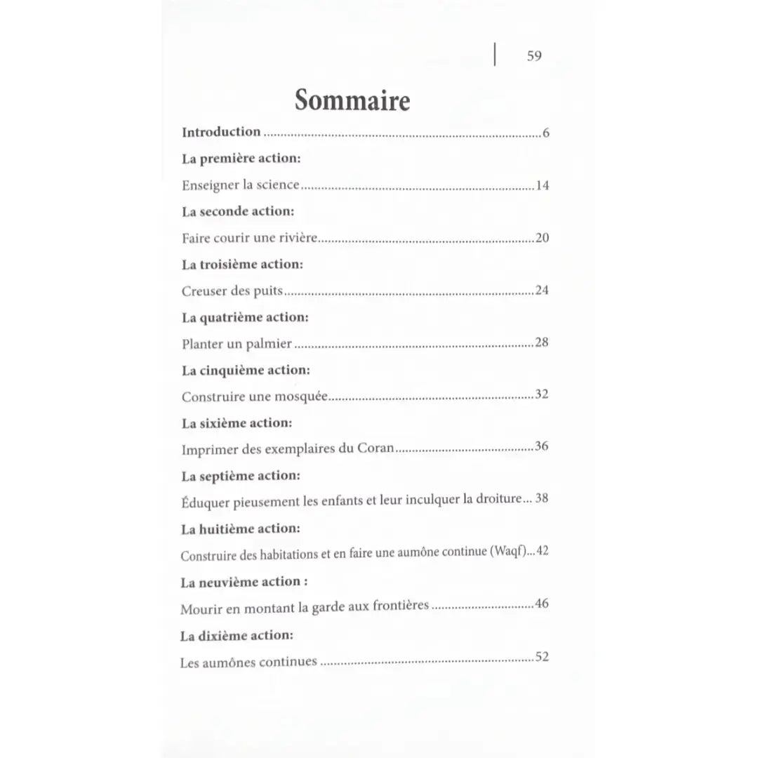 10 actes récompensés après la mort (arabe-français) – Sheikh 'Abd ar-Razzaq al-Badr Sana