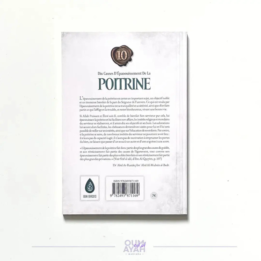10 causes d'épanouissement de la poitrine (arabe-français) – Sheikh 'Abd ar-Razzaq al-Badr Sana