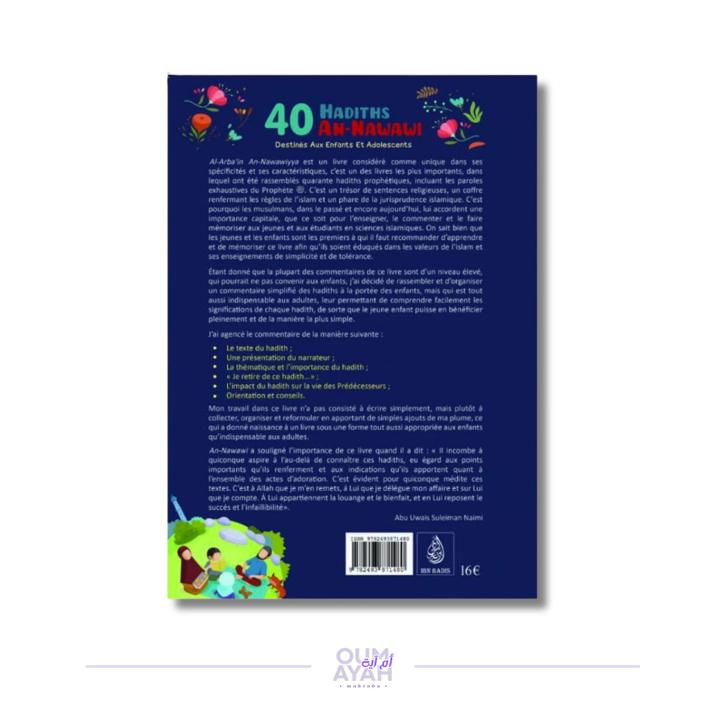 40 hadiths an-Nawawi destinés aux enfants et adolescents Sana