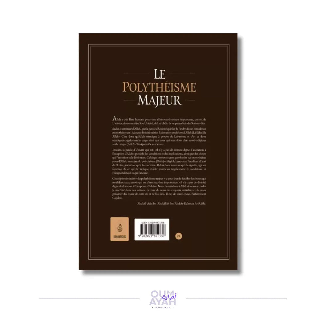 Le polythéisme majeur (arabe-français) – Sheikh 'Abd al-'Aziz ar-Rajihi Sana