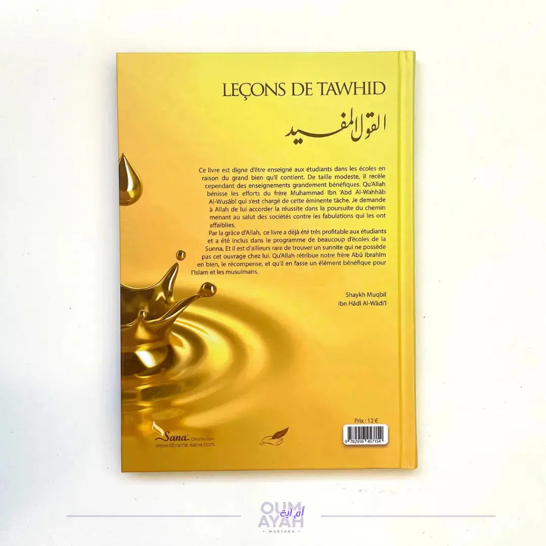 Leçons de Tawhid – Sheikh Muhammad al-Wusabi Sana