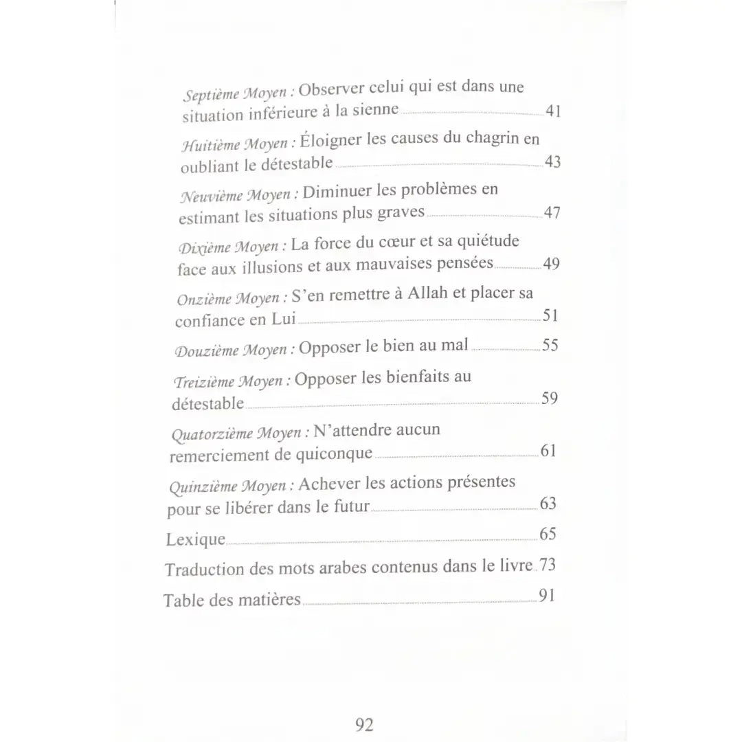 Mode d'emploi pour être heureux (arabe-français) – Sheikh 'Abd ar-Rahman as-Sa'di Sana