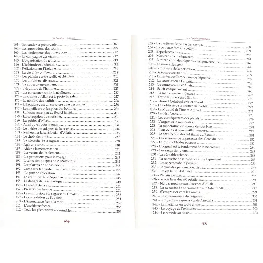 Les pensées précieuses – Ibn al-Jawzi Sana