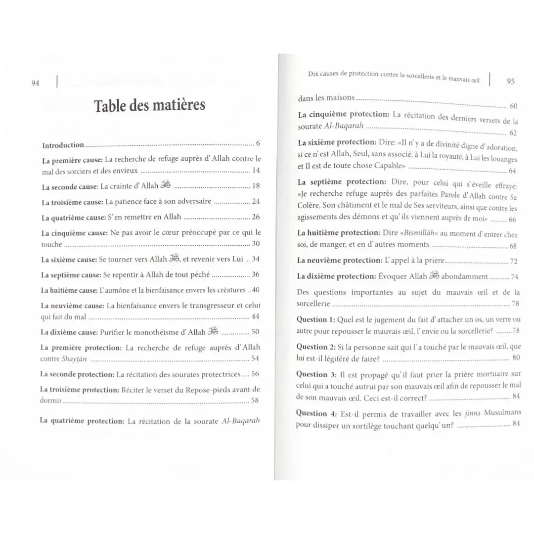 10 causes de protection contre la sorcellerie et le mauvais œil (arabe-français) – Sheikh 'Abd ar-Razzaq al-Badr Sana